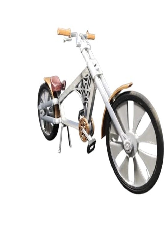 مجموعة مكعبات ثلاثية الأبعاد لوريدر سبايدر، نموذج دراجة تشوبر معدنية مزخرفة، قطعة عرض بنمط كلاسيكي، فضي وبني، متعدد الألوان - Image 1